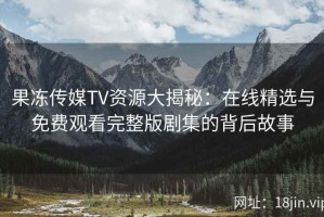 果冻传媒TV资源大揭秘：在线精选与免费观看完整版剧集的背后故事
