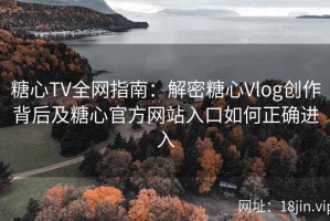 糖心TV全网指南：解密糖心Vlog创作背后及糖心官方网站入口如何正确进入