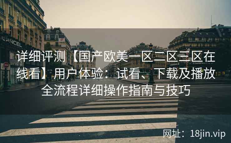 详细评测【国产欧美一区二区三区在线看】用户体验：试看、下载及播放全流程详细操作指南与技巧