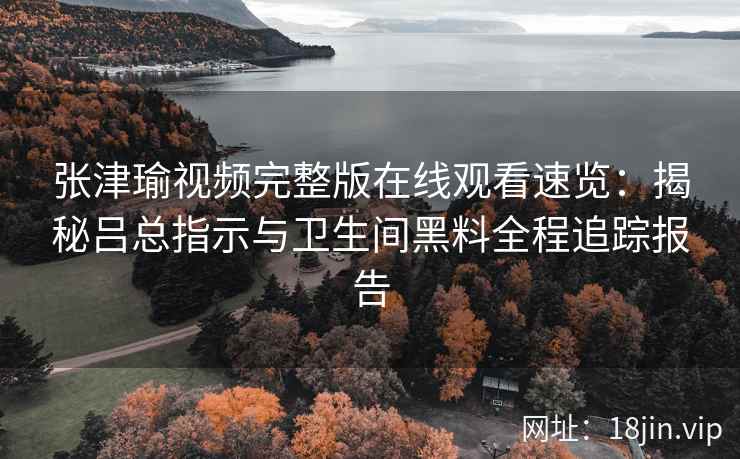 张津瑜视频完整版在线观看速览：揭秘吕总指示与卫生间黑料全程追踪报告